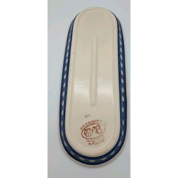 boleslawiec polish pottery relish Tray Cracker Cheese  Oval Serving Tray - Picture 3 of 5